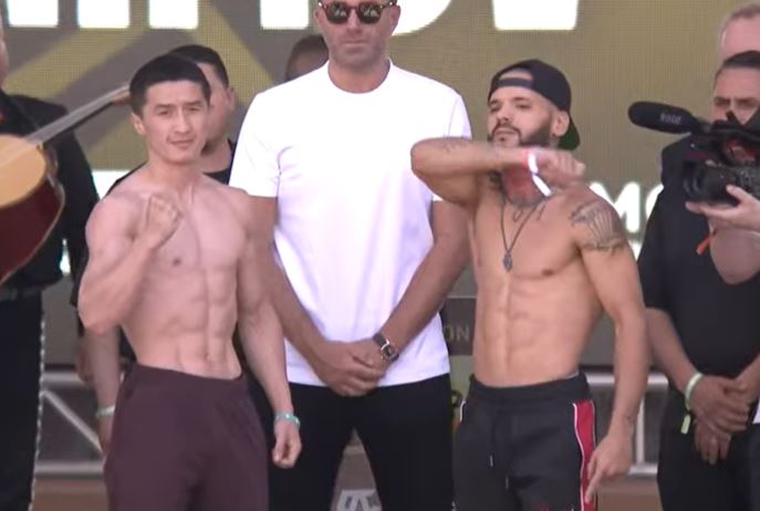 Elmer Abduraimov y Many Correa (Foto: Captura de pantalla YouTube/Matchroom Boxing)