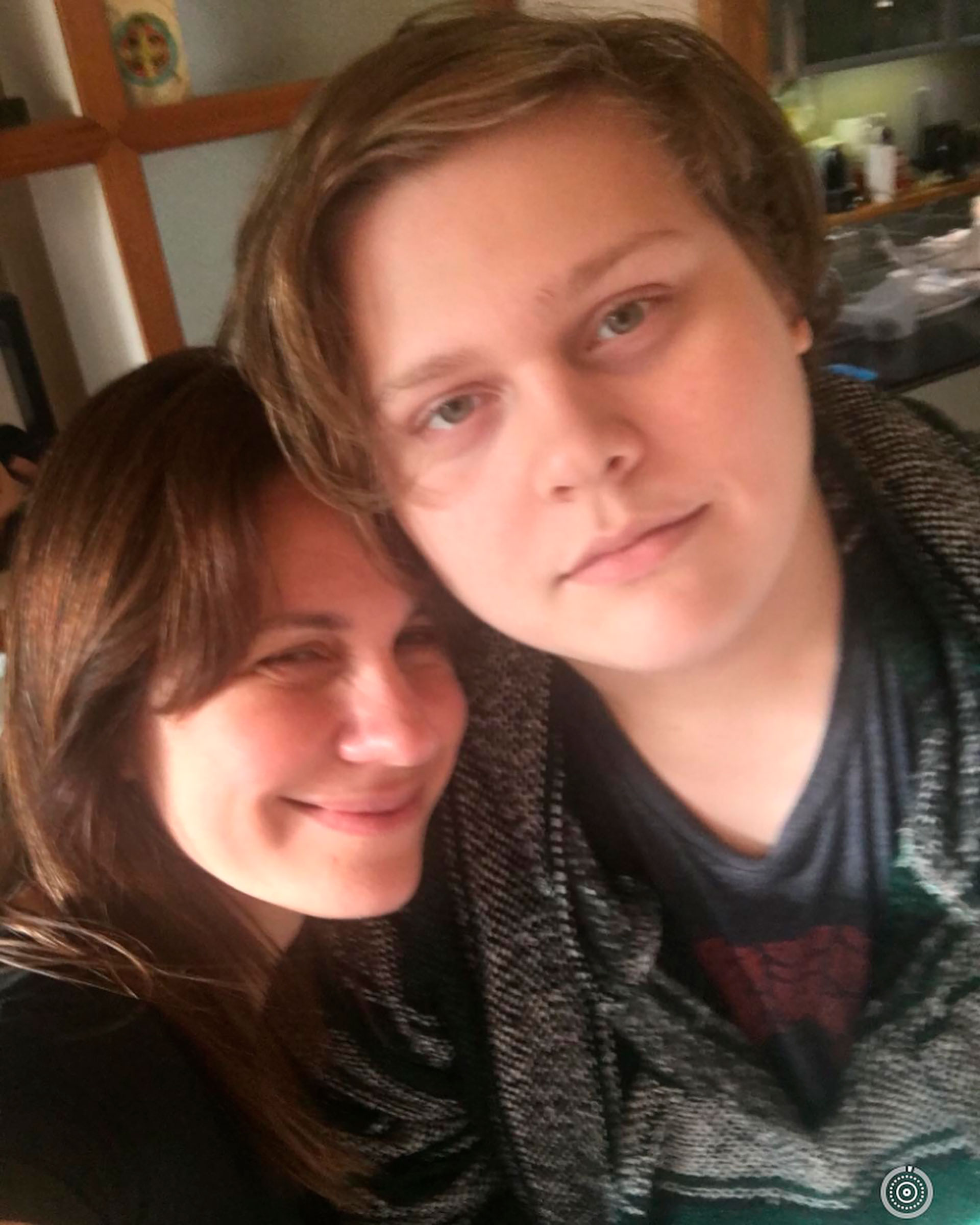 Nancy Dupláa junto a su hijo Luca (Instagram)