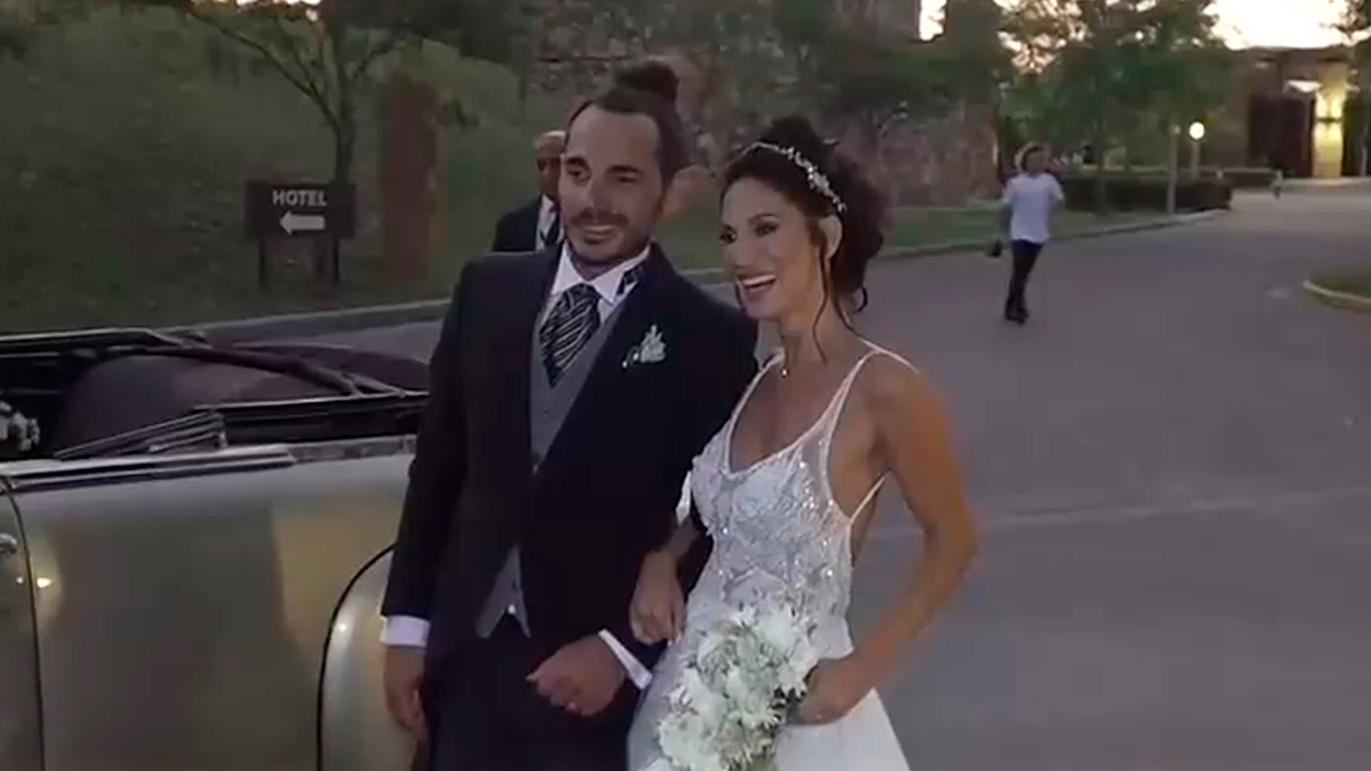 La boda de Silvina Escudero y Federico (Foto: Captura América)