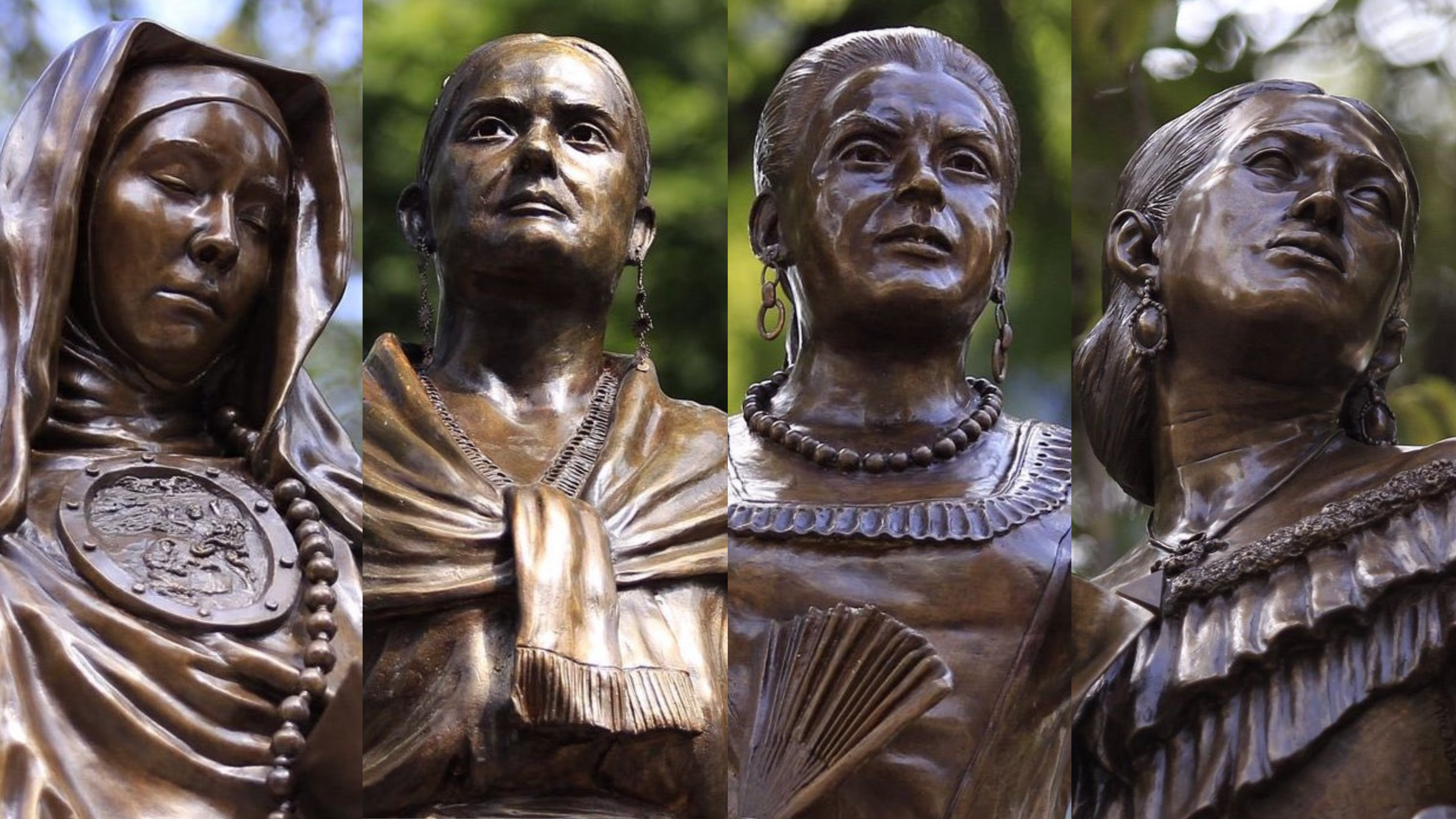 Más esculturas en Paseo de las Heroínas. (Foto: Twitter/@Claudiashein)