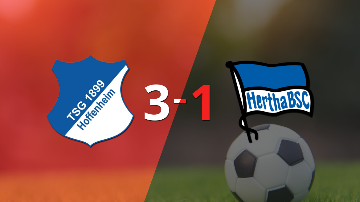 Con dos goles de Andrej Kramaric, Hoffenheim venció a Hertha Berlín