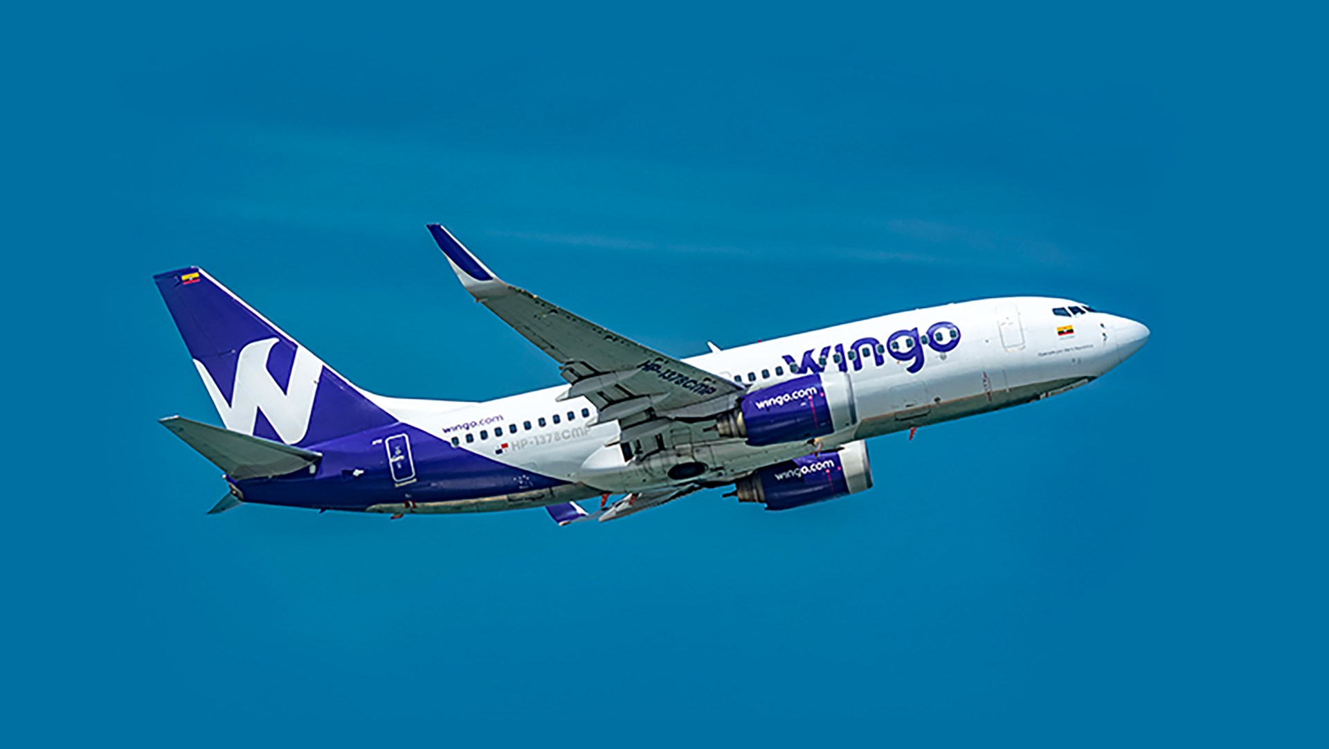 Wingo Air cuenta con una flota de aviones Boeing 737-800 Next Generation