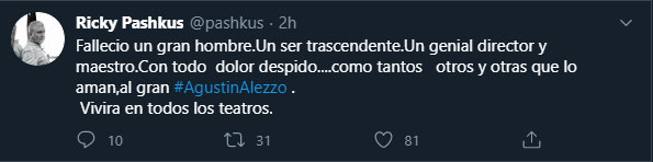 El adiós de Ricky Pashkus