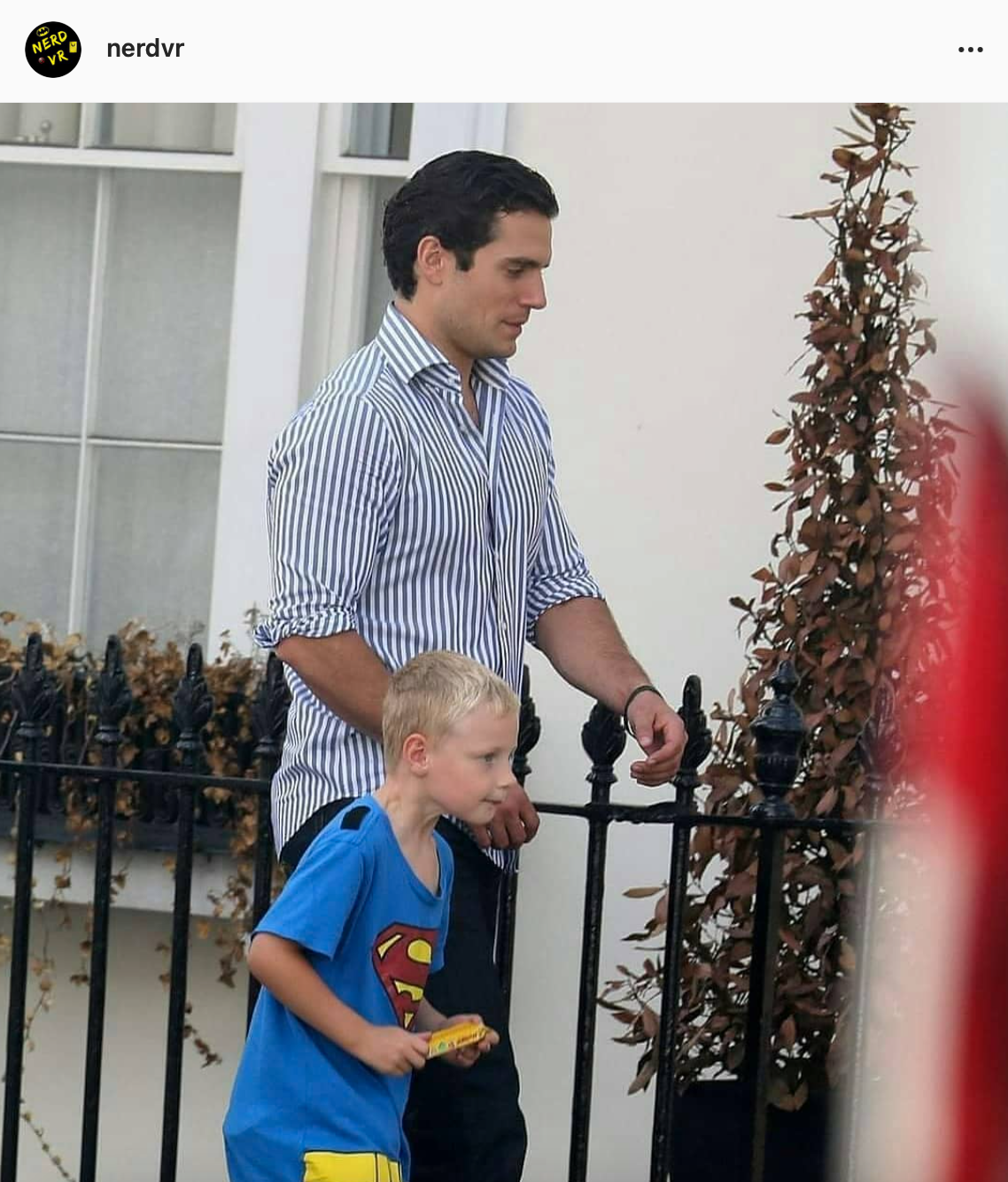 Nadie creyó que el infante fuera el sobrino de Superman (Foto: captura de pantalla de Instagram @nerdvr).