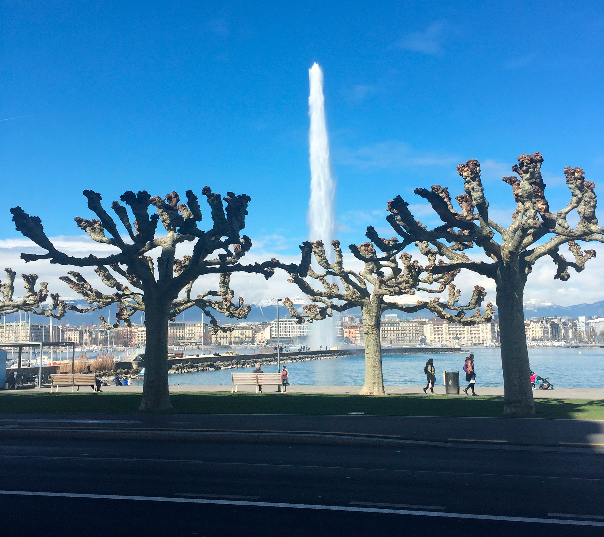 La vista del lago Léman en Ginebra, frente a las oficinas de Adar Capital Partners, la cabeza del emporio de Marynberg, en Suiza.