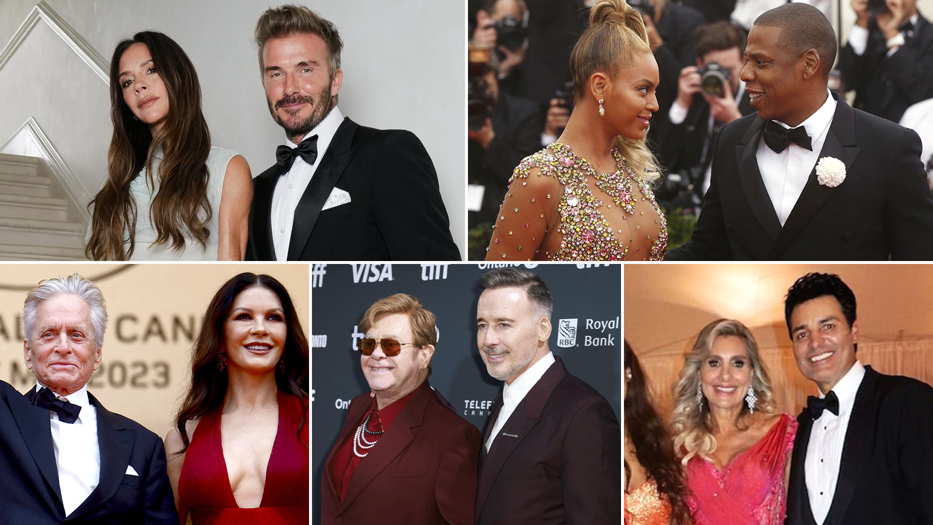 Pareja de famosos compartiendo en público de forma estable