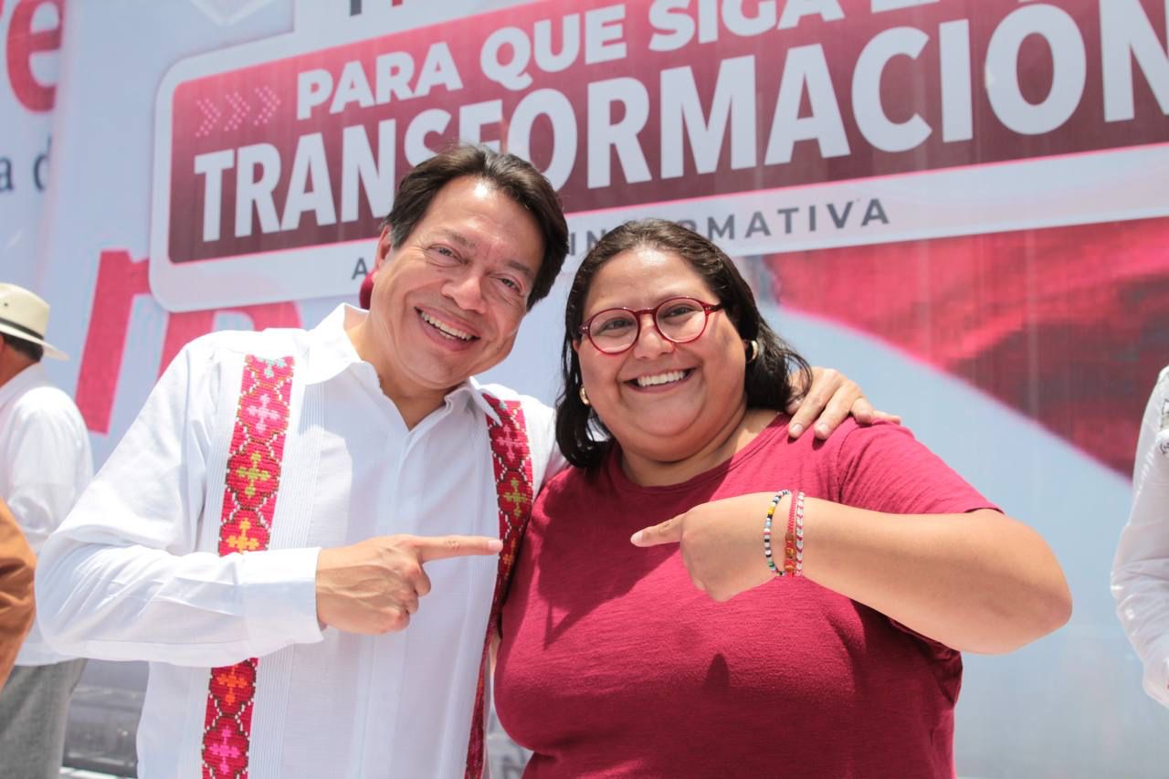 Las y los participantes solicitaron la renuncia de Mario Delgado y Citlalli Hernández por “traicionar al partido” (Foto: Especial/Citlalli Hernández)