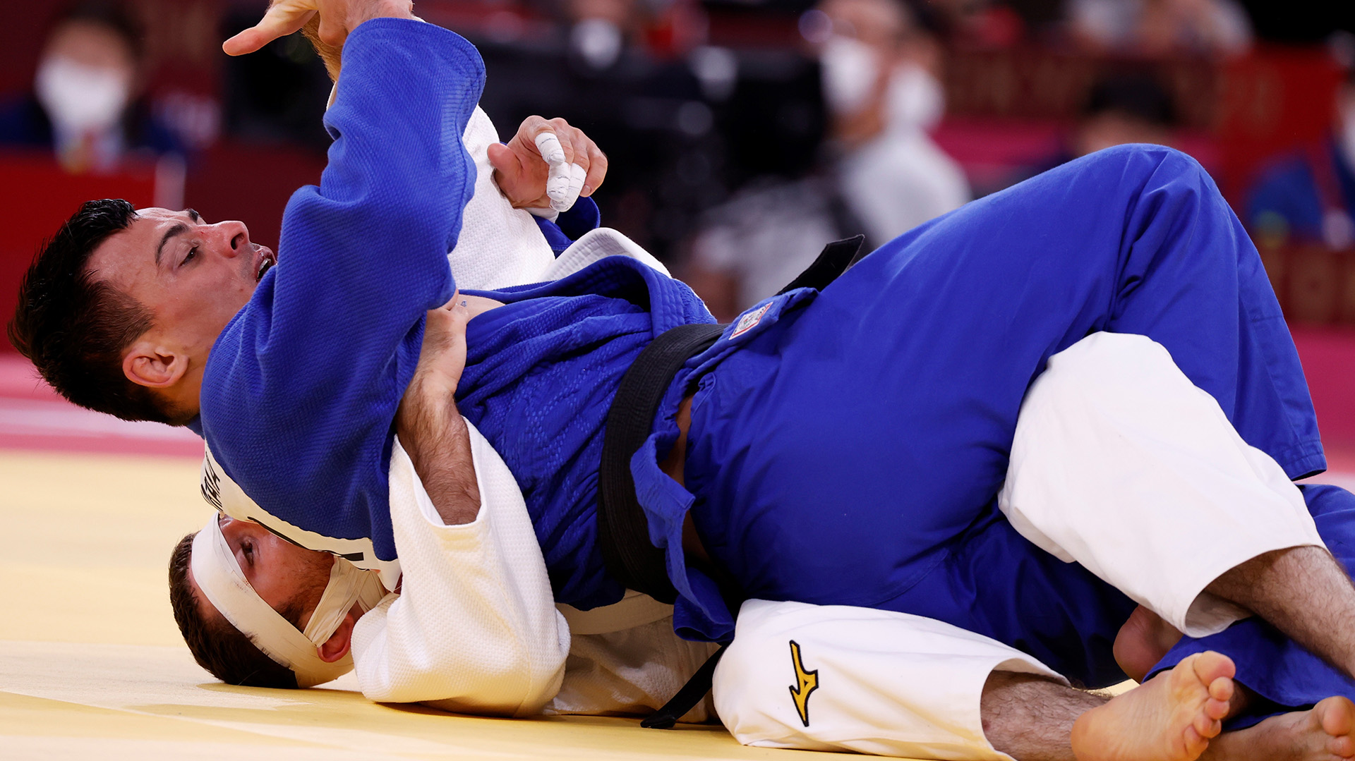 Gaitero no pudo ante Giorgii Zantaraia de Ucrania en los 66kg masculinos de judo (EFE)

