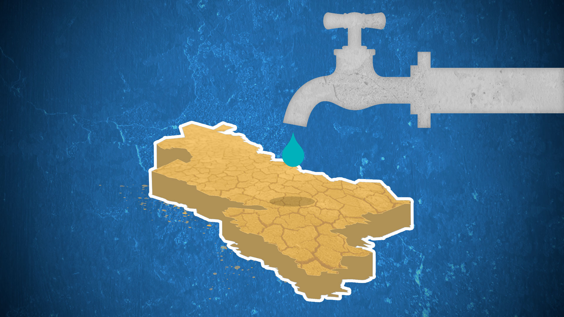 La crisis de agua de Nuevo León se agravó por la fisura en el ducto de una presa (Ilustración: Jovani Pérez)