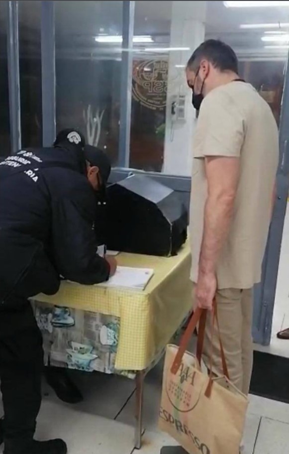 Lavalle saliendo del reclusorio (foto: especial)