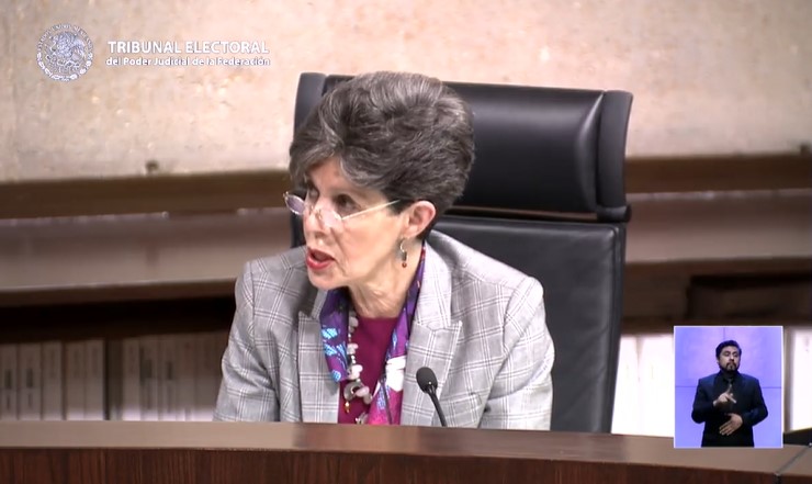 La Magistrada Janine Otálora, señaló que el TEPJF enfrenta diversos retos, entre ellos que los actores políticos respeten la ley electoral (Captura de pantalla)