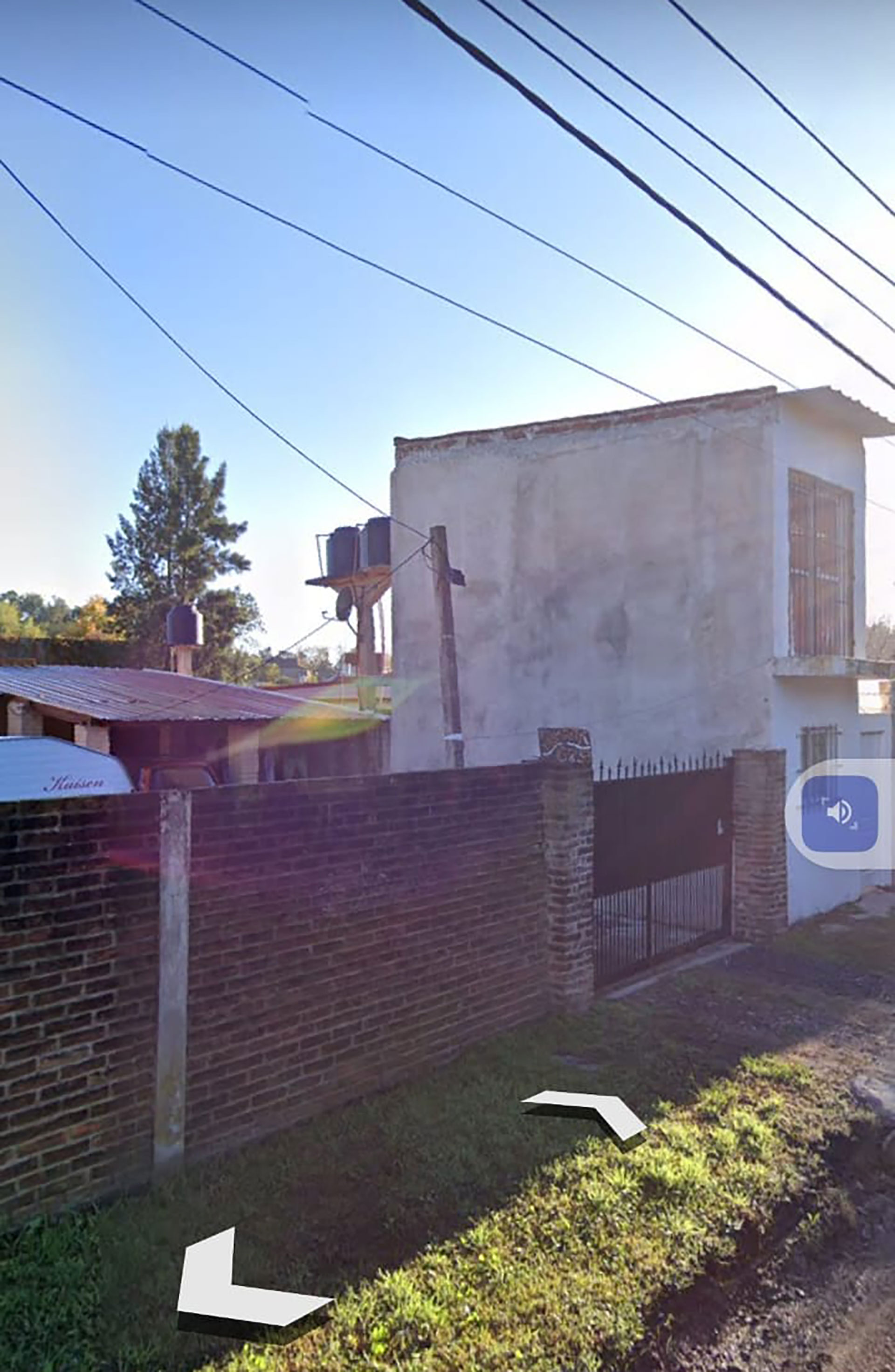 La casa en Ezeiza en donde Olivares García cumplía su prisión domiciliaria (imagen Google Maps )