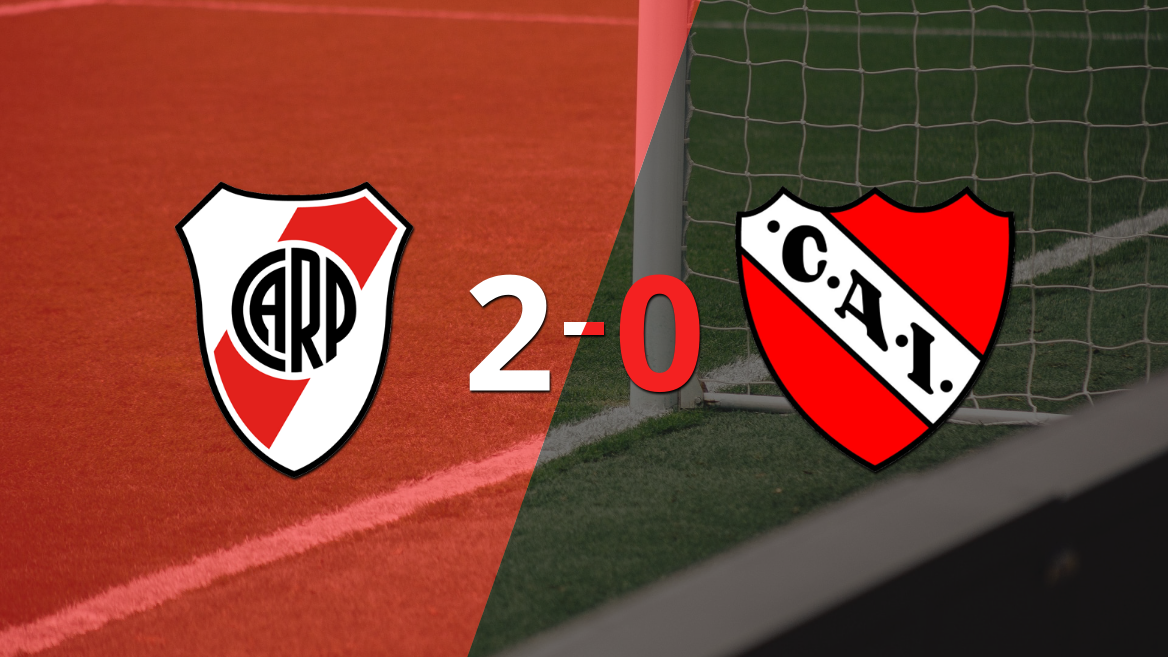 En su casa, River Plate derrotó por 2-0 a Independiente