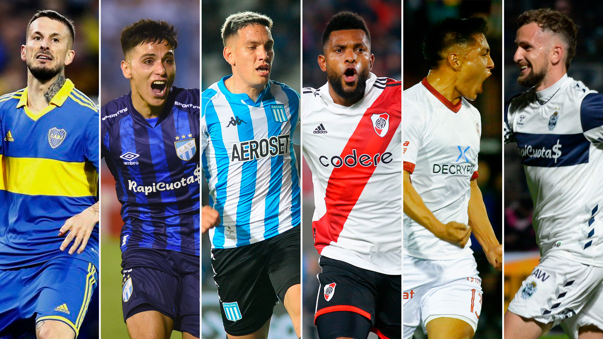 Boca Juniors, Atlético Tucumán, Racing Club, River Plate, Huracán y Gimnasia quieren alzarse con el título