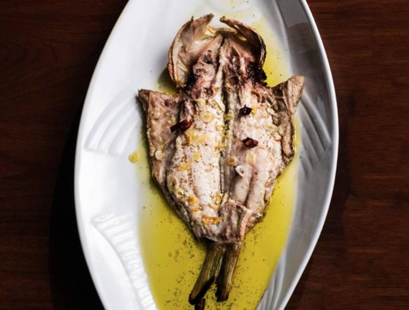 Pescado asado como en Getaria: el emblema del restaurante vasco Zeru.