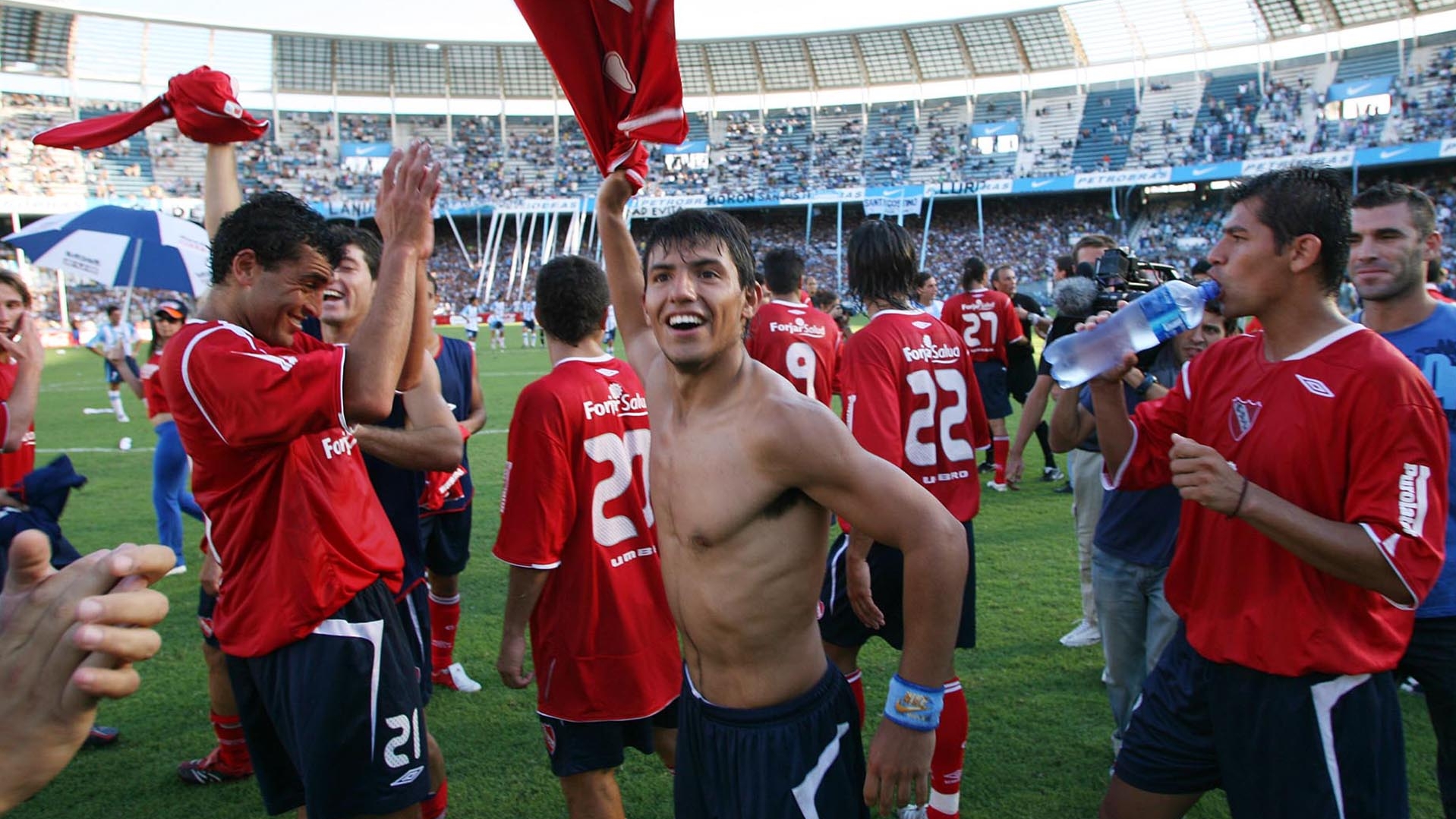 El Kun Agüero anotó 23 goles en Independiente (Fotobaires)