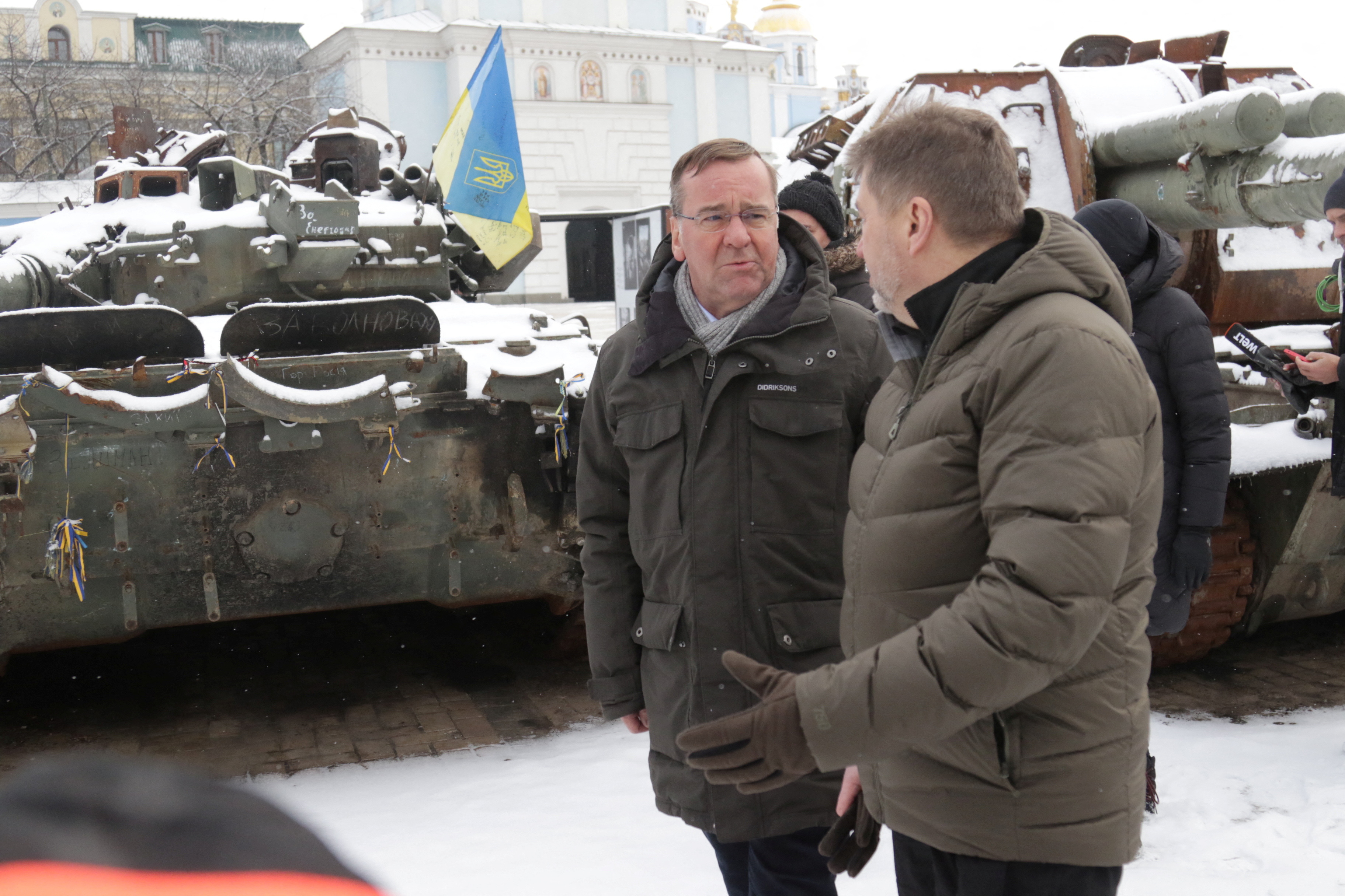 El ministro alemán de Defensa, Boris Pistorius (Press Service of the Defence Ministry of Ukraine/Handout via REUTERS)