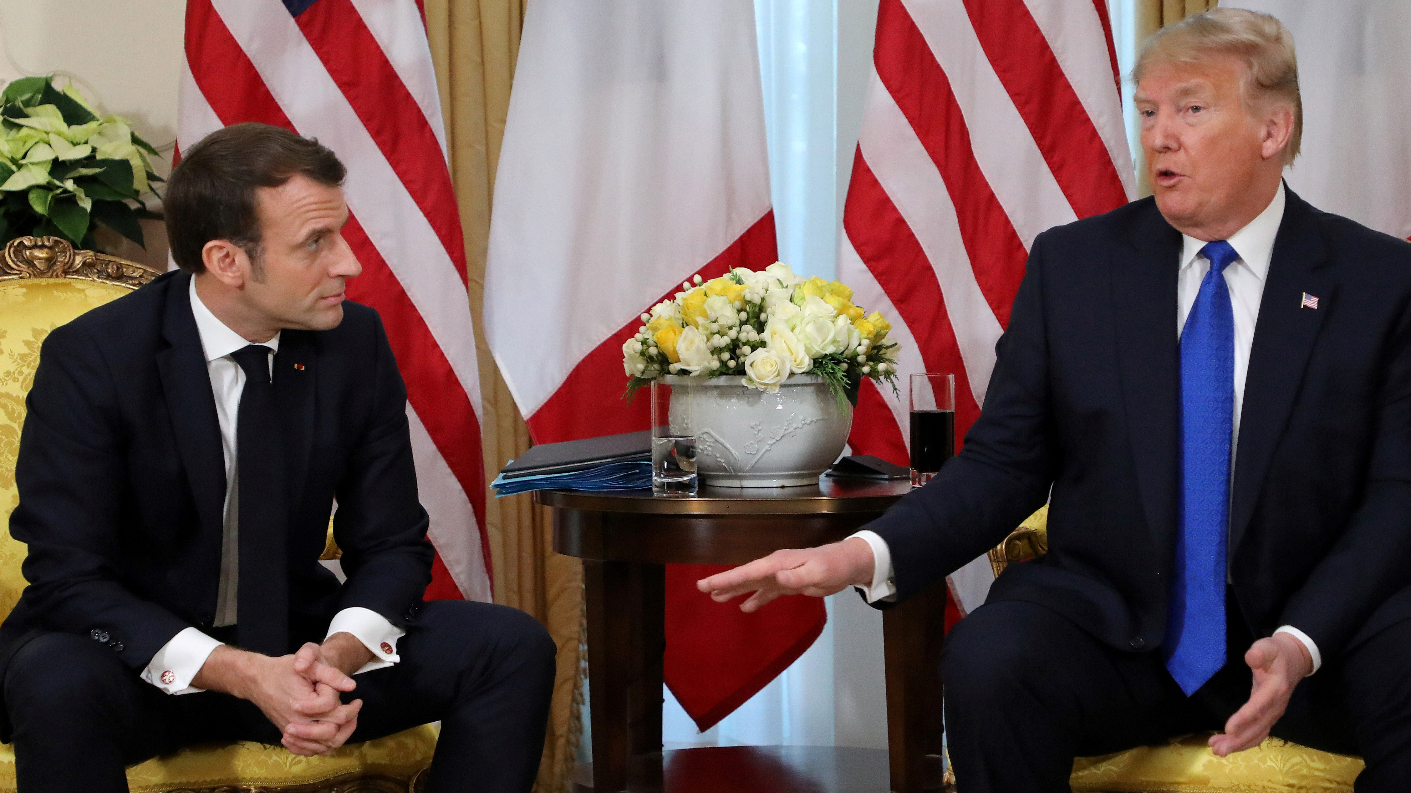 Macron visitó la Casa Blanca en 2019, durante el mandato de Donald Trump Ludovic Marin/Pool via REUTERS
