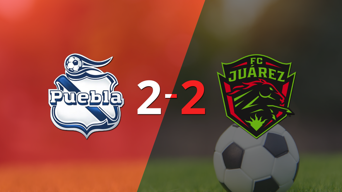 Puebla y FC Juárez sellaron un empate a dos