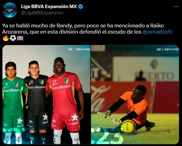 Su debut con los Venados fue en septiembre de 2018 en un partido de la Copa MX (Twitter/@LigaMXExpansion)