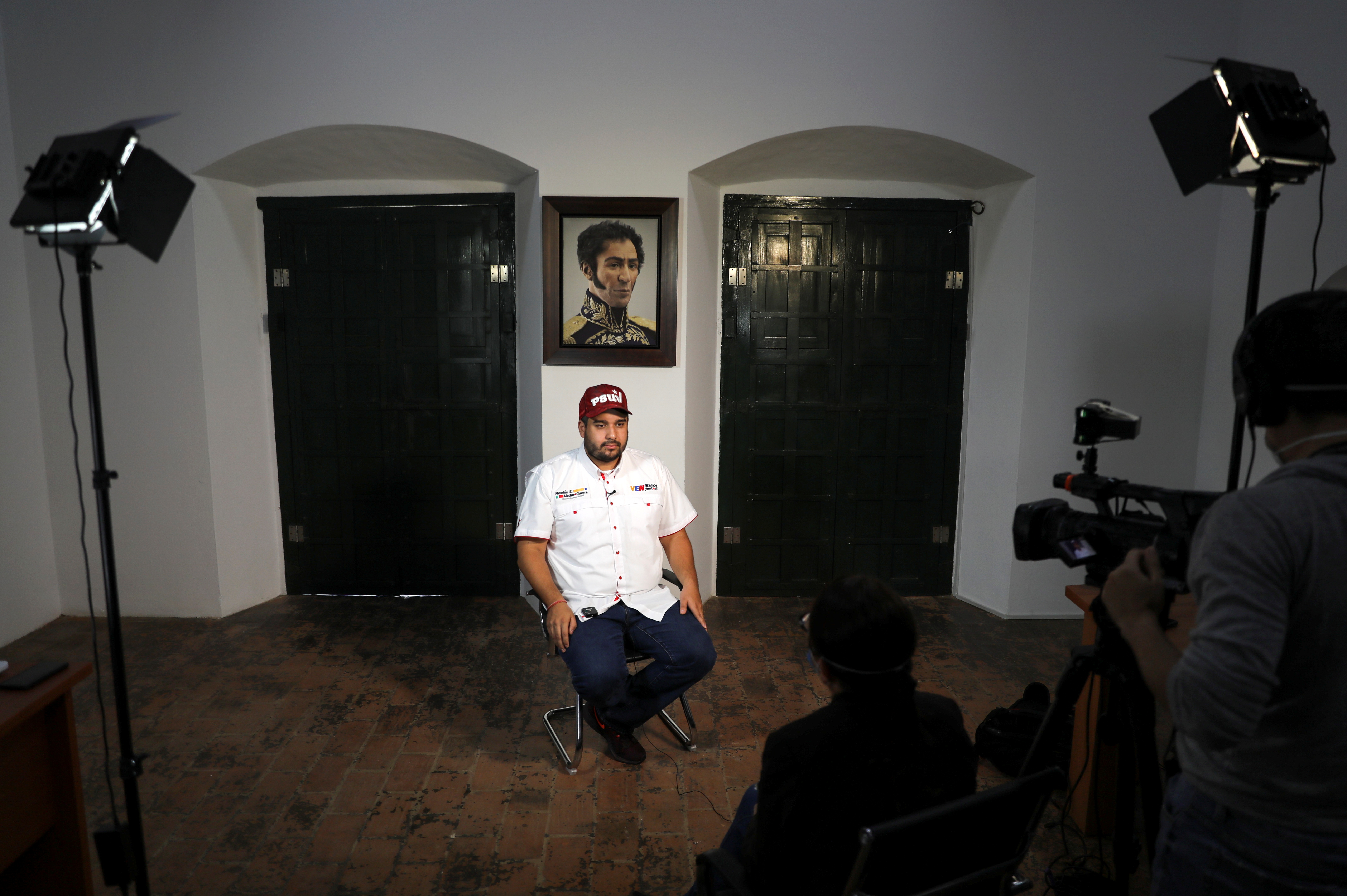Nicolas Maduro Guerra, candidato a la Asamblea Nacional e hijo de Nicolás Maduro. REUTERS/Manaure Quintero