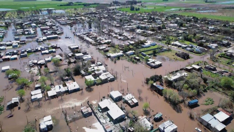 Lluvias r&eacute;cord en Santa Fe: el agua ca&iacute;da en 100 d&iacute;as supera el promedio anual en varias localidades
