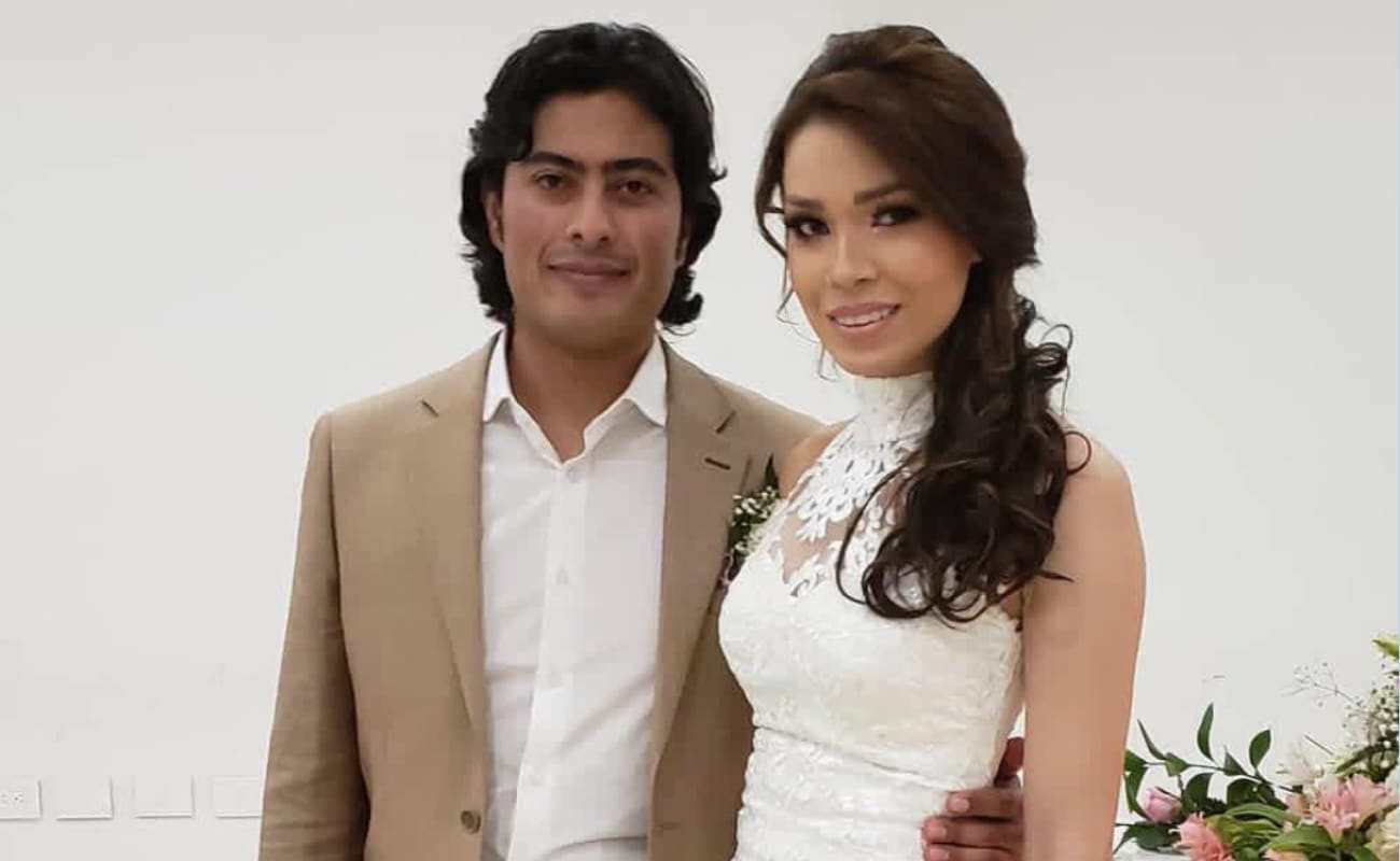 Nicolás Petro y Days Vásquez el 11 de abril de 2019, día en que se casaron. Instagram @gustavopetrourrego
