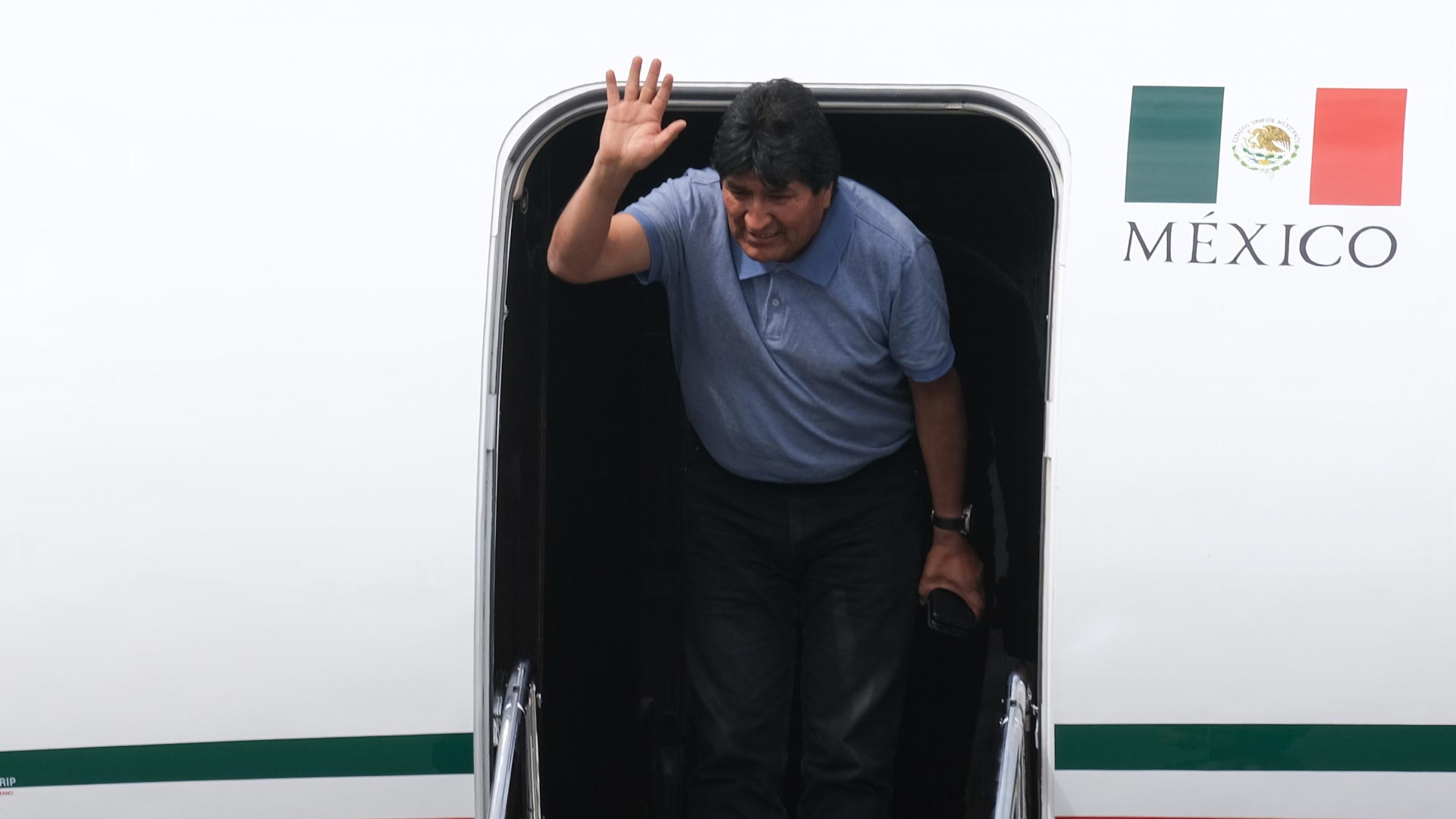 Evo Morales llega a la Ciudad de México tras escapar de Bolivia en noviembre de 2019 (FOTO: GRACIELA LÓPEZ /CUARTOSCURO)