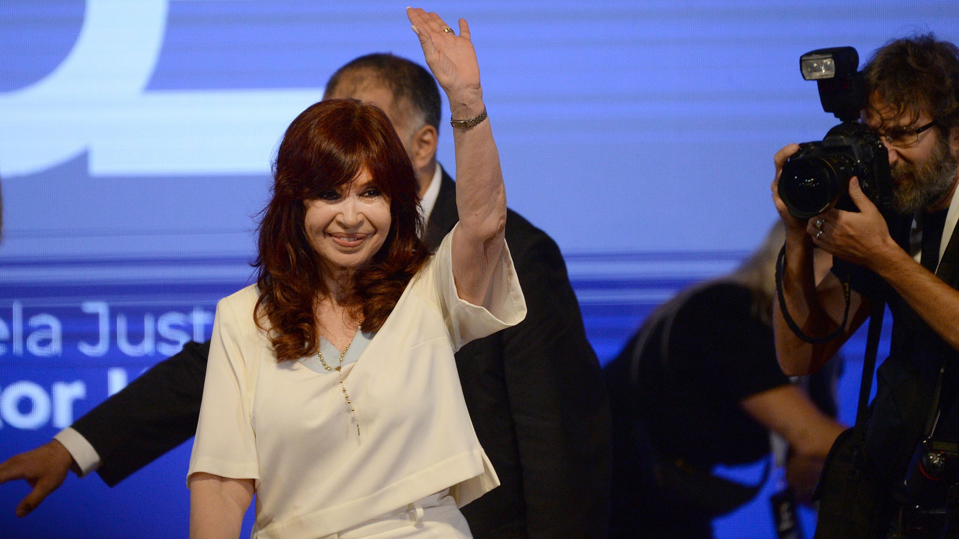 Cristina Kirchner, en  La Plata. Su próximo discurso será el jueves, en Plaza de Mayo