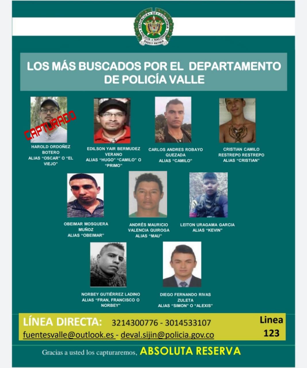 Cayó Alias Oscar Uno De Los Hombres Más Buscados Del Valle Del Cauca Infobae 8843