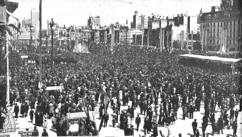 12 de octubre de 1937: inauguración de la avenida (Revista Caras y Caretas)