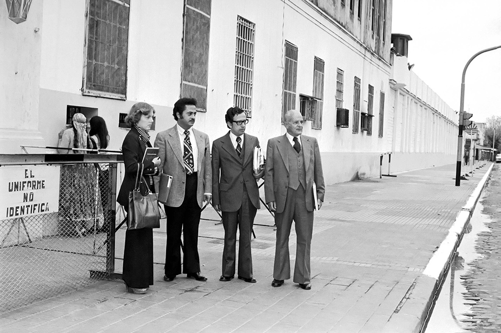 Miembros de la misión de la CIDH durante su visita a Argentina en 1979