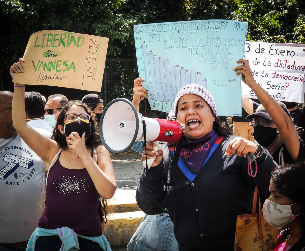 En Venezuela se han organizado plantones y protestas para exigir la liberación de Vanessa Rosales y la despenalización del aborto.