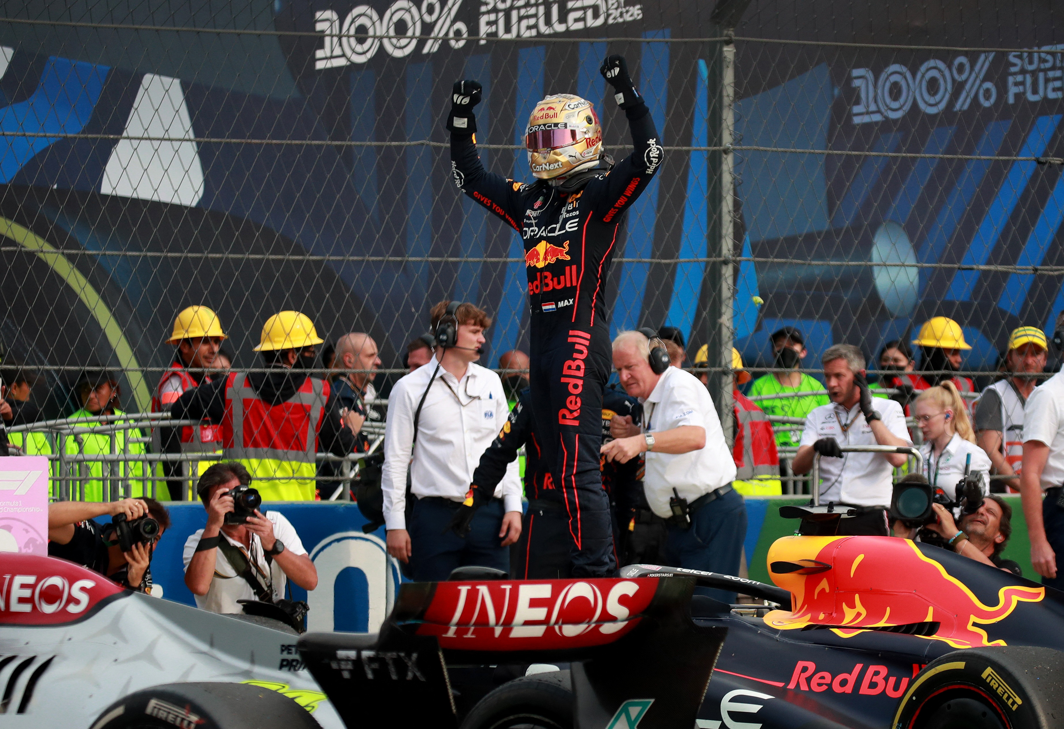 Max Verstappen se llevó el primer lugar del Gran Premio de México (Foto: REUTERS/Henry Romero)