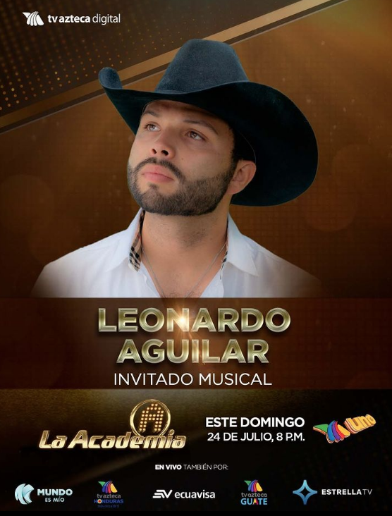 Leonardo Aguilar estará en la Academia (Foto: IG @laacademiatv)