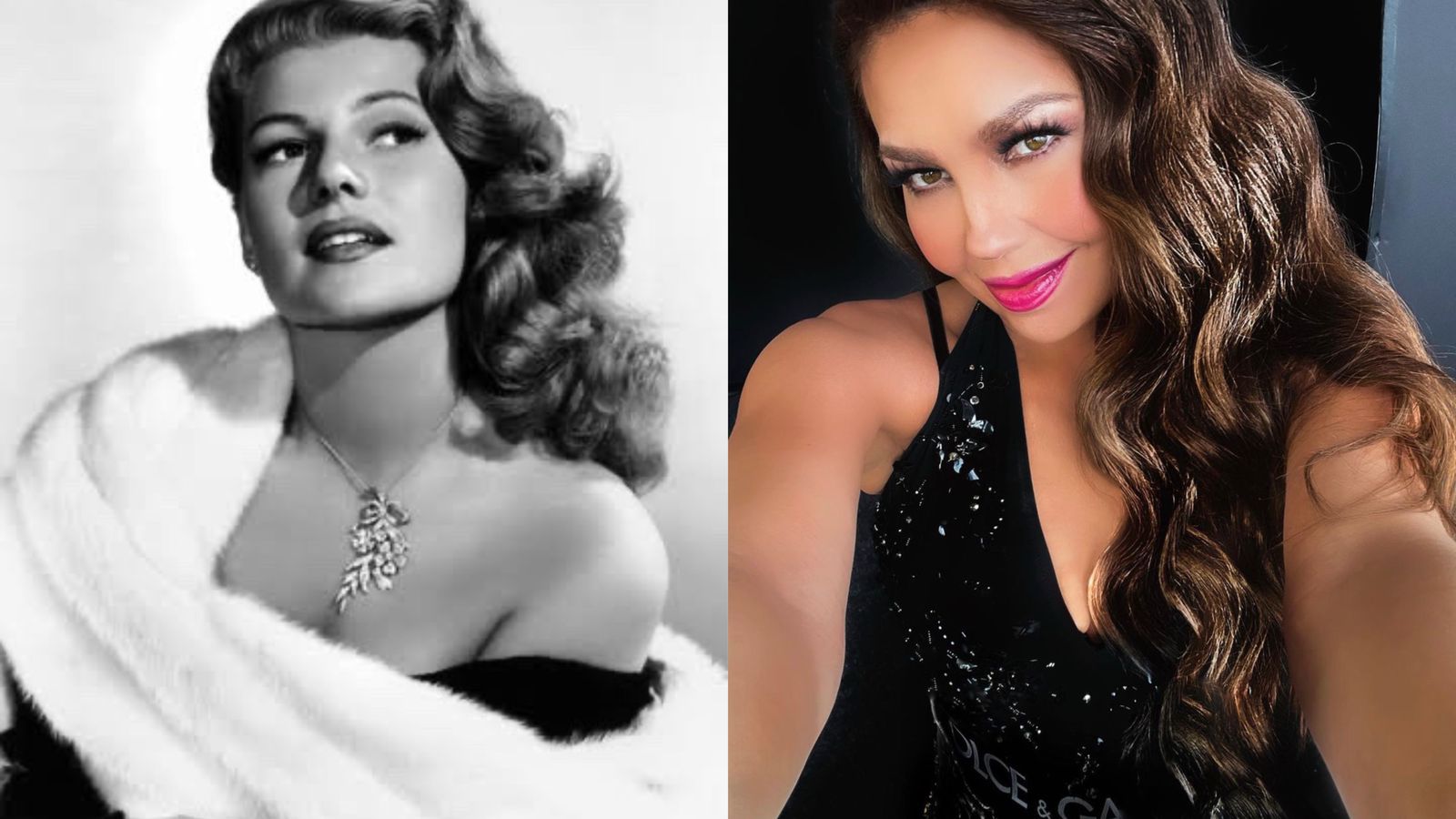 Las actrices son comparadas en redes sociales (Fotos: Instagram/@thalia/Twitter/@cinemecgold)