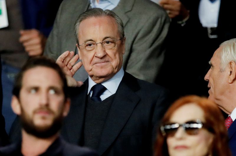 Florentino Pérez, presidente del Real Madrid e impulsor de la Superliga europea (Foto: REUTERS)