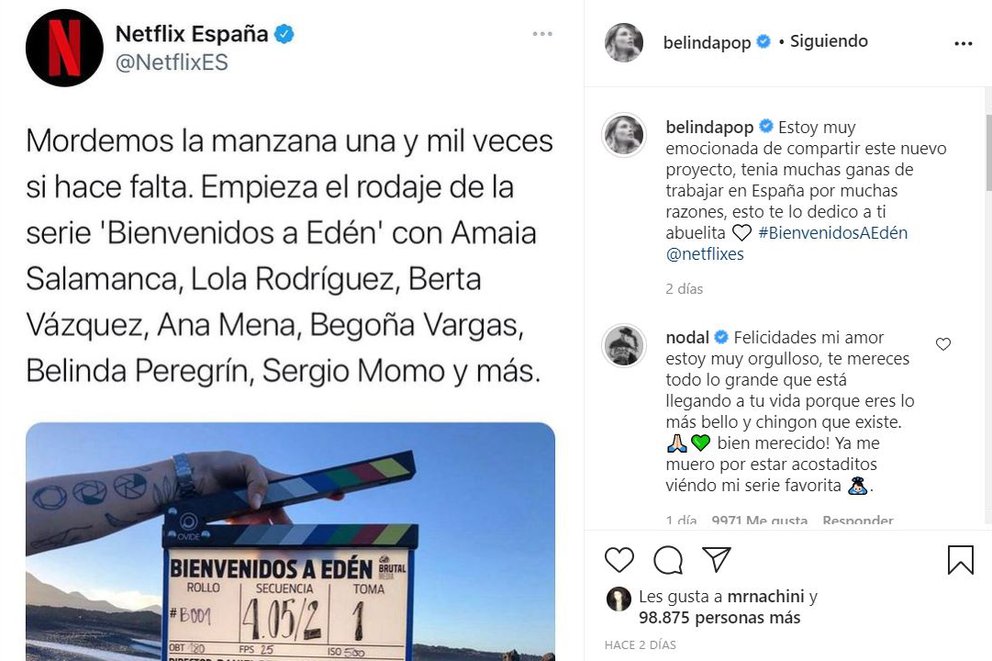 Belinda Y Su Cara De Desagrado Ante Christian Nodal Que Paso Entre La Famosa Pareja Infobae