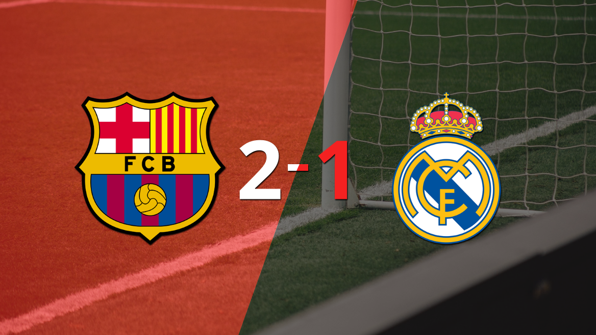 Barcelona vence a Real Madrid 2-1 en el Clásico