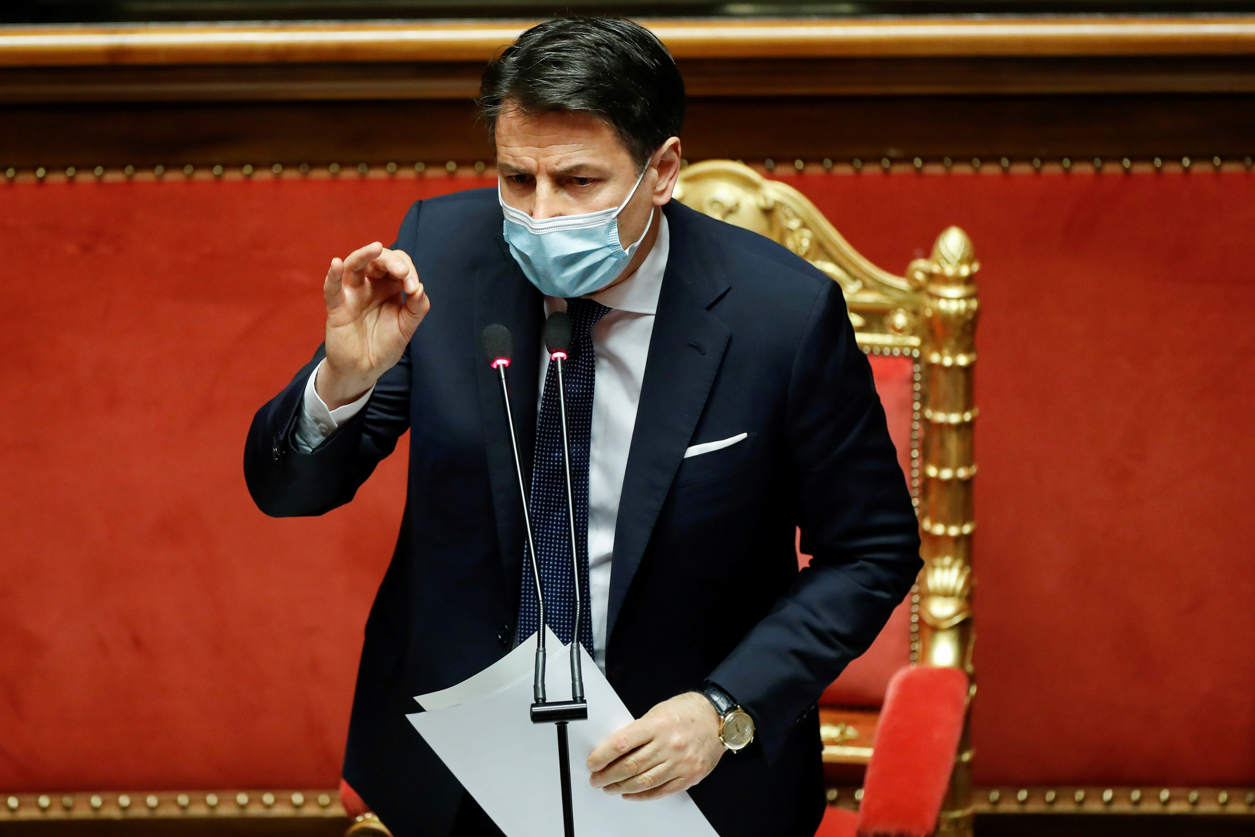 El primer ministro italiano, Giuseppe Conte. Foto: REUTERS/Yara Nardi