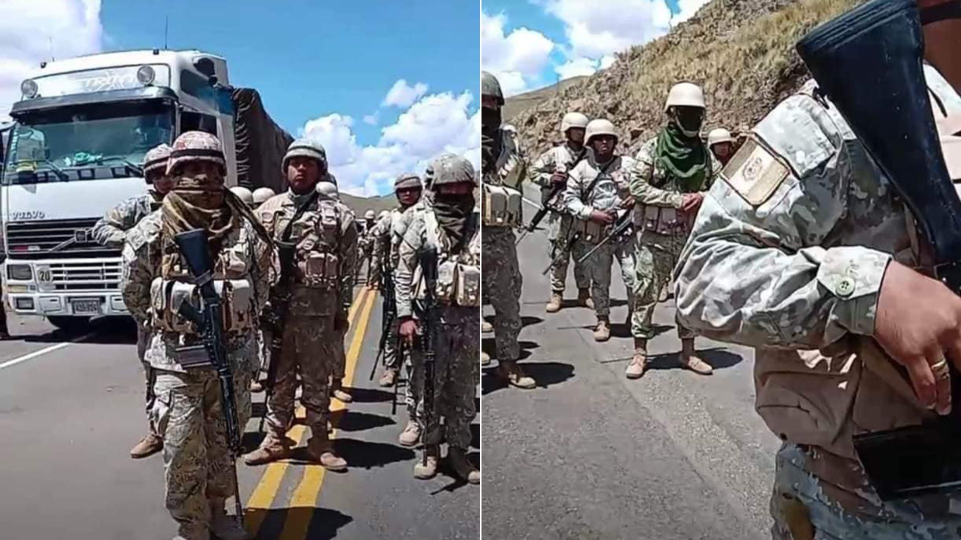 Militares llegaron a Puno en pleno Estado de Emergencia.
