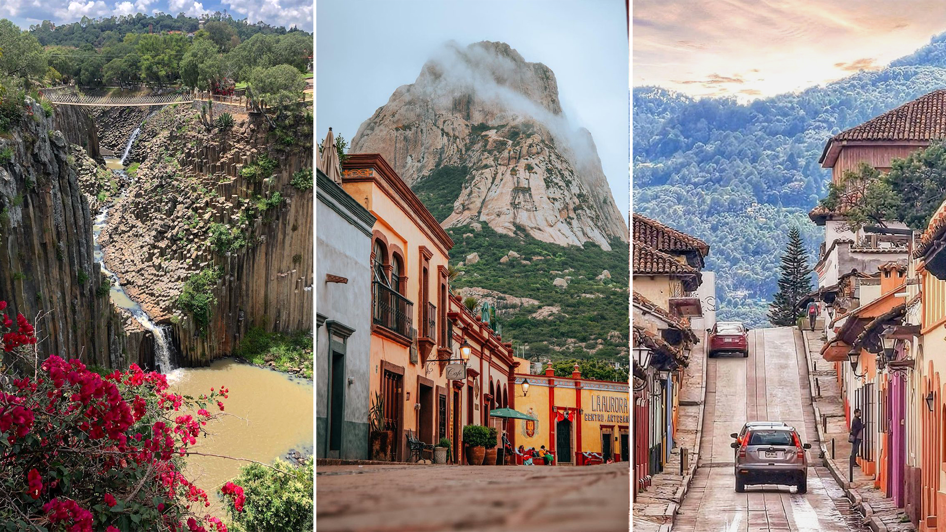 Currently there are 132 towns throughout Mexico that have the recognition of Magical Towns (Photos: Instagram @cristiverdin / @chrislejarazu / @sancristobaldelascasas)