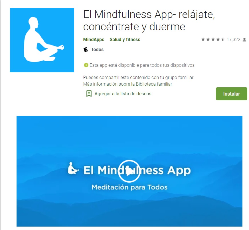 Mindfulness App tiene meditaciones guiadas