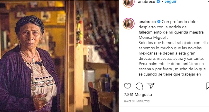 Ana Brenda Contreras se refirió a Mónica Miguel como su maestra