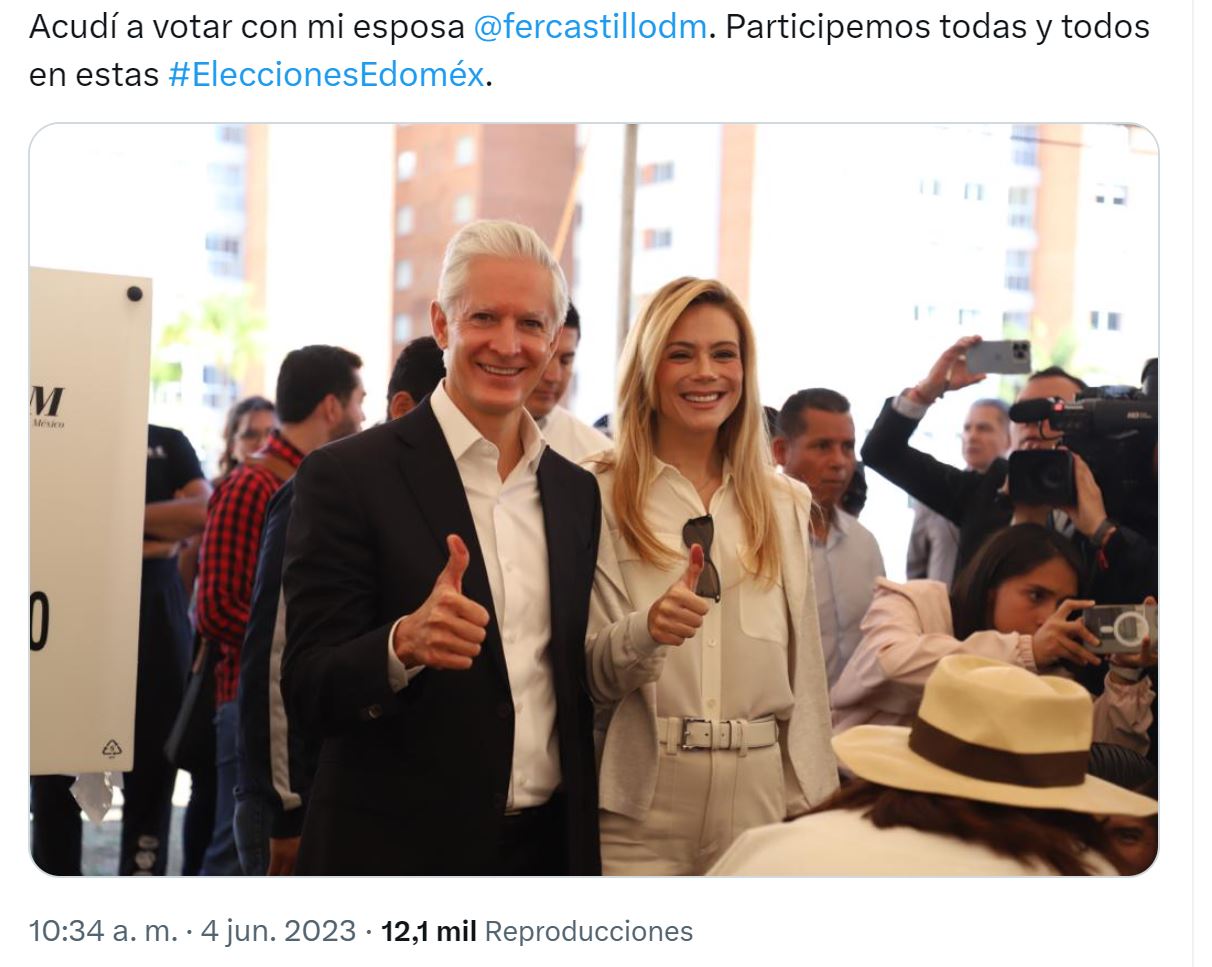 Alfredo del Mazo espera que la veda electoral en el Edomex sea pácifica. (Twitter)