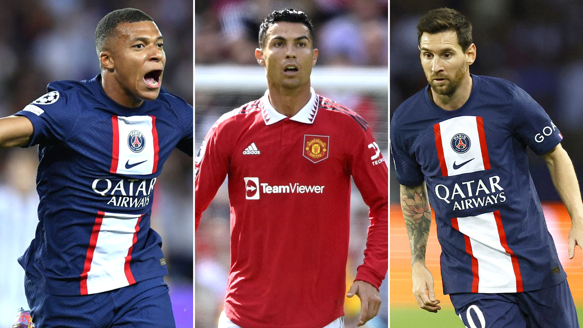 Mbappé, Cristiano y Messi, el top 3 de los que más dinero ganarán en 2022
