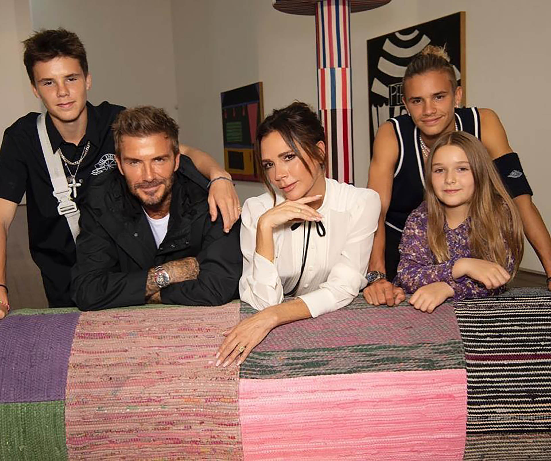 Beckham con toda su familia (@davidbeckham)