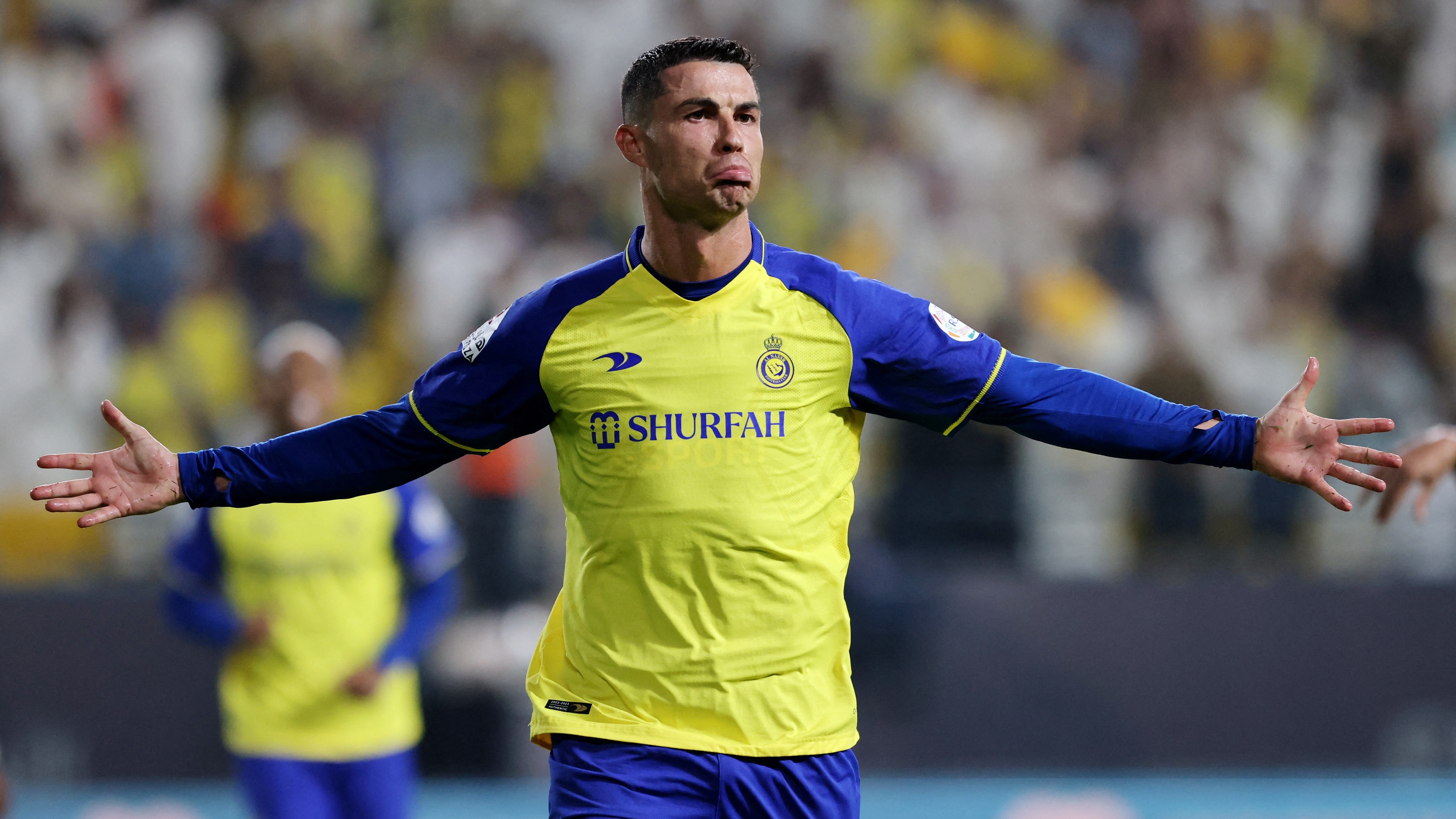 Cristiano durante un partido con el Al-Nassr (REUTERS).