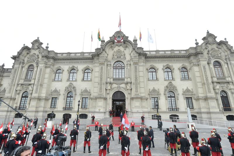 Una vista del Palacio de Gobierno de Perú durante la Cumbre de la Comunidad Andina en Lima (Foto: REUTERS)
