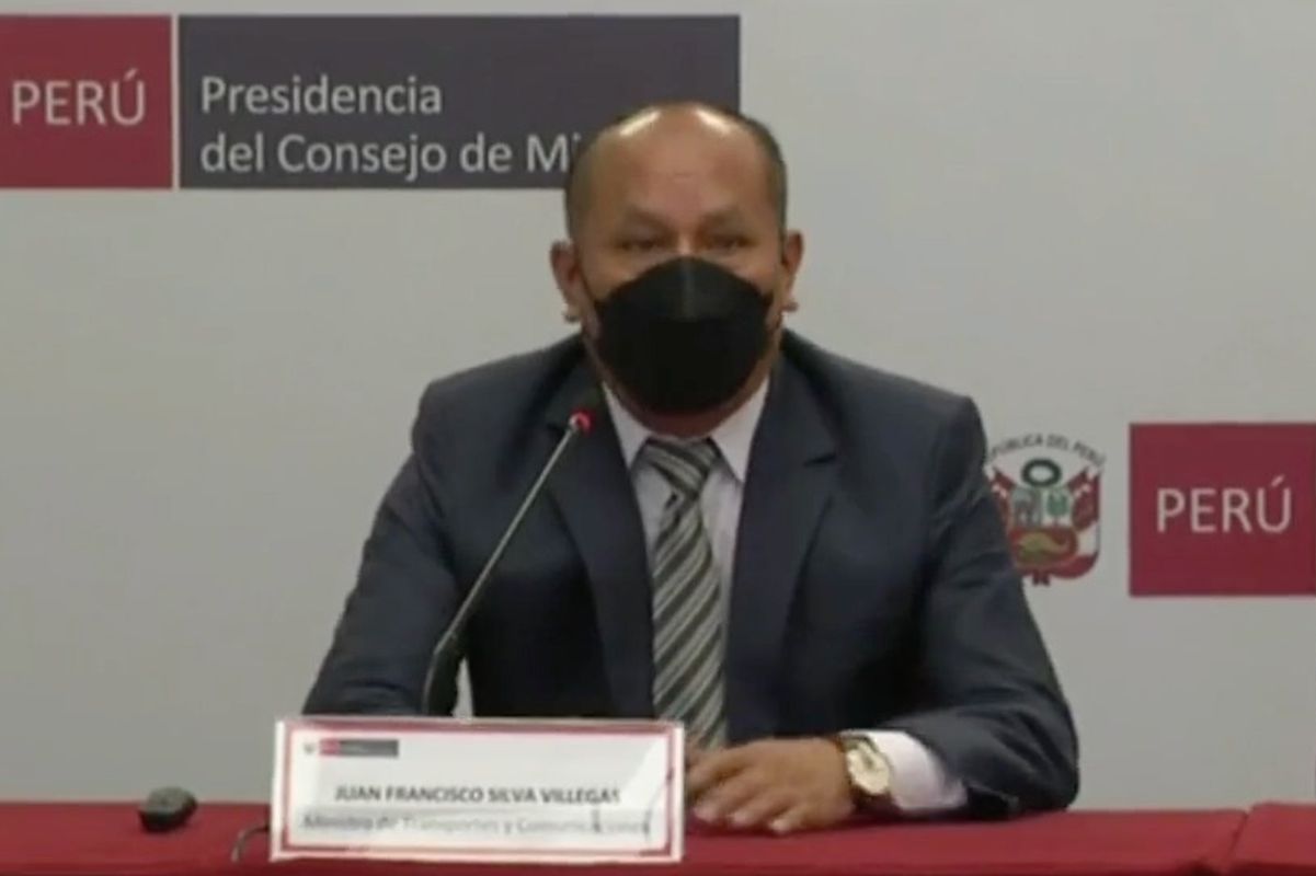Juan Silva manifestó que su ministerio dialogará con los organizmos involucrados para buscar una solución a la reforma del transporte. | Imagen: TV Perú